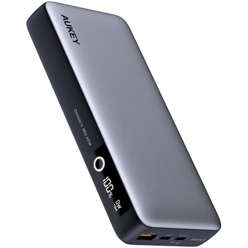 PB-Y43-GY モバイルバッテリー AUKEY(オーキー) 3ポート 充電端子USB-C