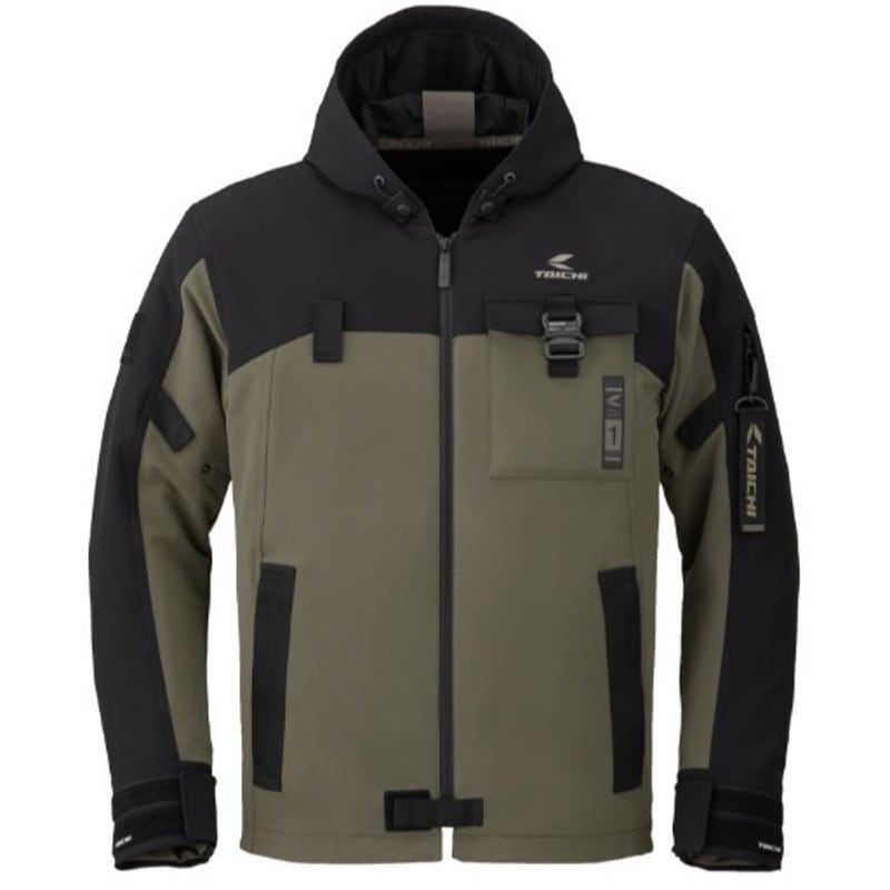 RSJ335 クイックドライパーカ RSタイチ 色BLACK/KHAKI サイズS  RSJ335