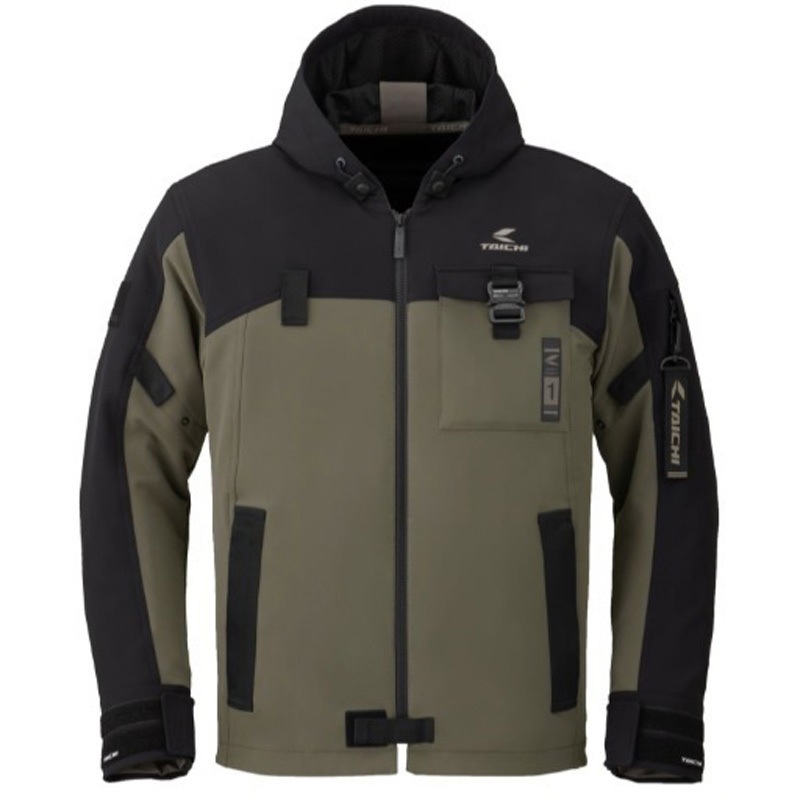 RSJ335 クイックドライパーカ RSタイチ 色BLACK/KHAKI サイズM  RSJ335