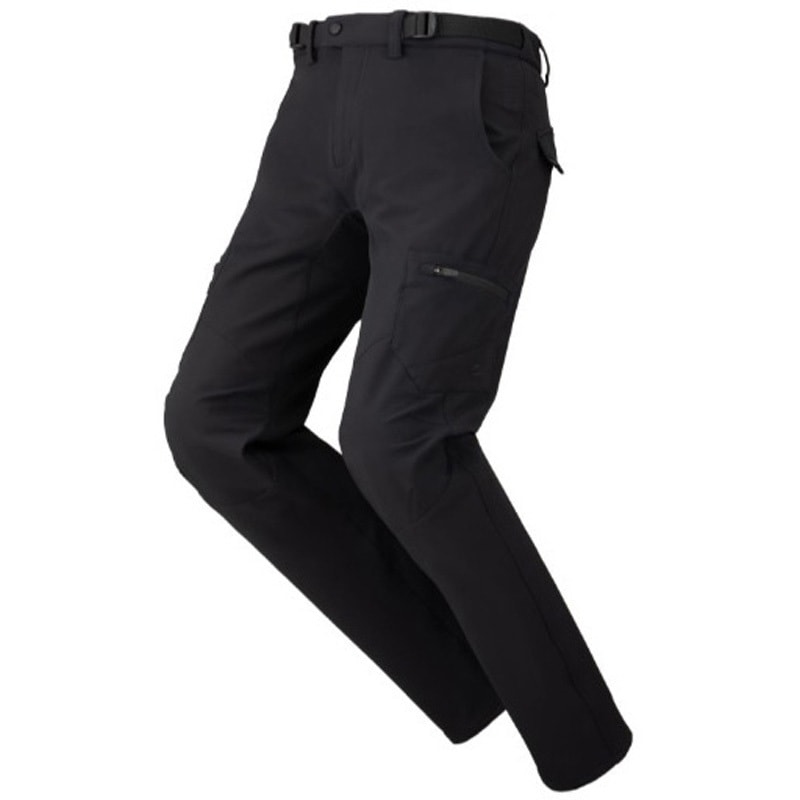 TAICHI バイクパンツ 黒 レザー・メッシュ 膝プロテクター付き