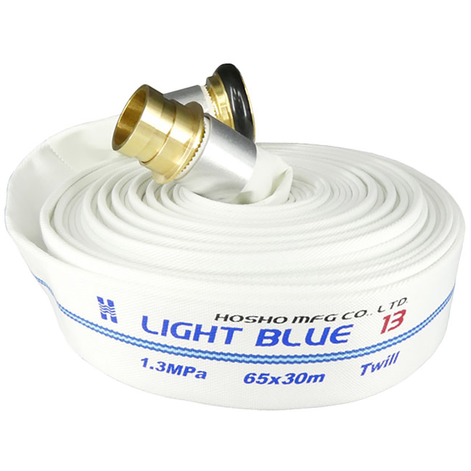 206216 ライトブルーホース(散水用ホース)1．3MPa 黄銅製町野式金具 報商製作所 長さ30m