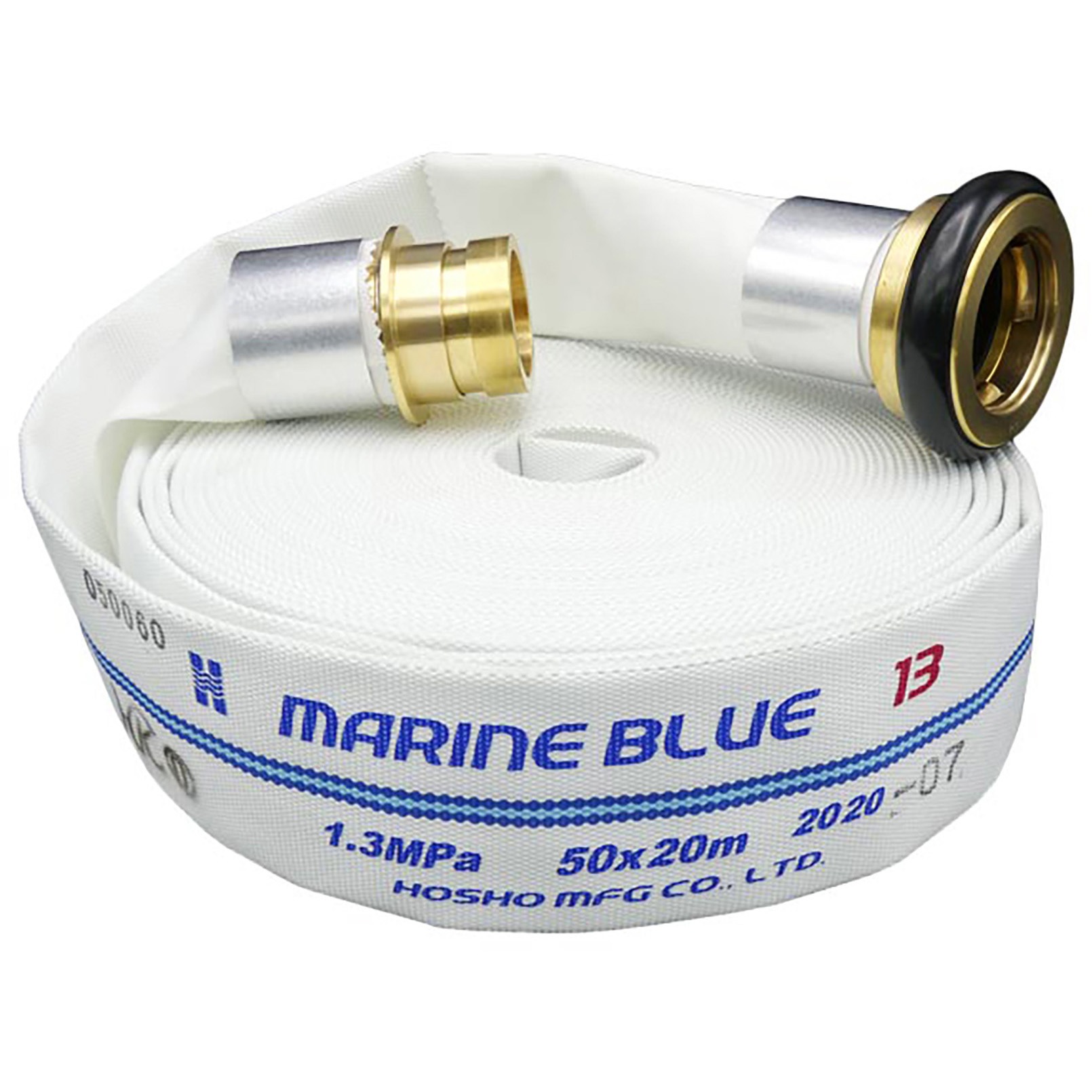 256157 HKマリンブルーホース(船舶用消火ホース)1．3MPa 黄銅製町野式金具 1本 報商製作所 【通販モノタロウ】 15,525円