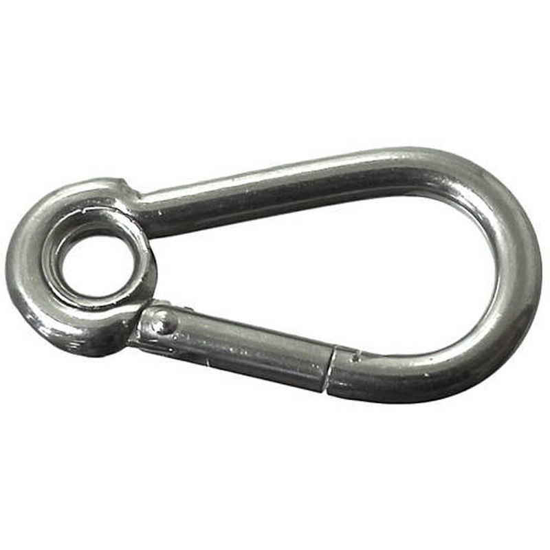SAH1050 ステン環付スプリングフック ニッサチェイン 荷重50kg  1箱(10個) SAH1050