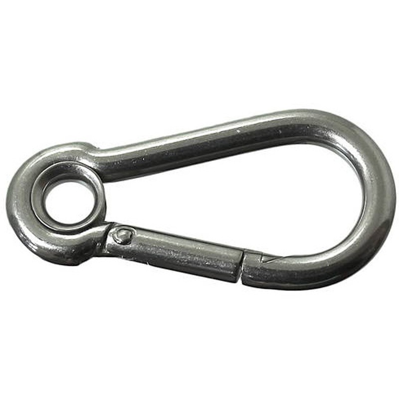 SAH1060 ステン環付スプリングフック ニッサチェイン 荷重60kg  1箱(10個) SAH1060