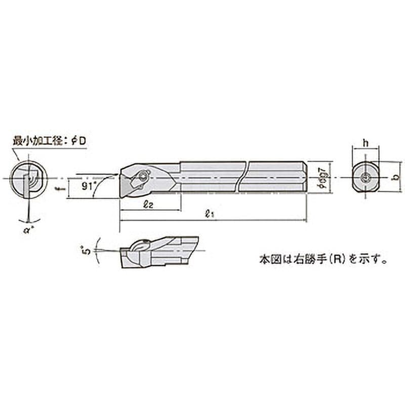 タンガロイ 内径用TACバイト S/C-CTFPR/L S12M-CTFPL11-