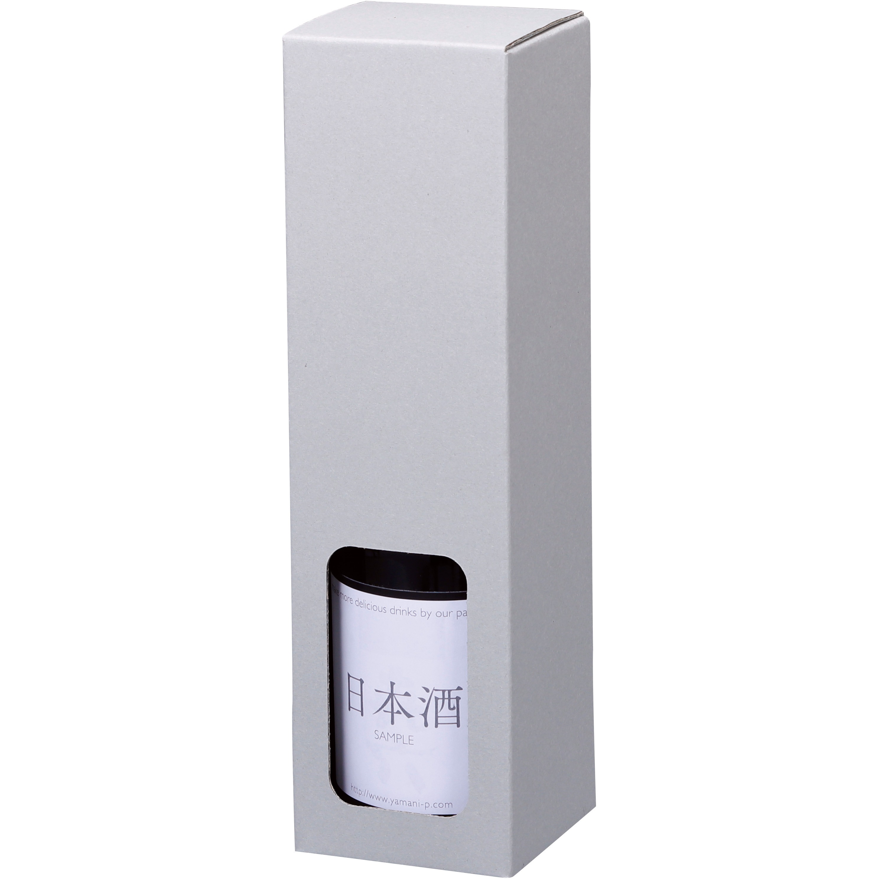 K-1523 窓付 720ml細(地券) ヤマニパッケージ 組底 1本サイズ 1ケース(200枚) K-1523