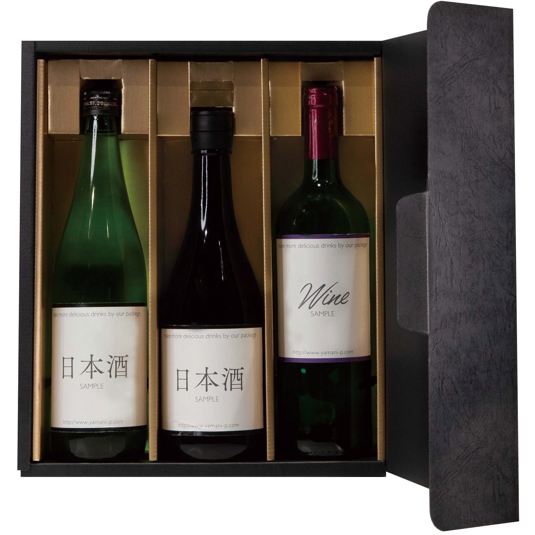 レザー ボトルバッグ ブラック 720mlサイズ ワインバッグ ワイン