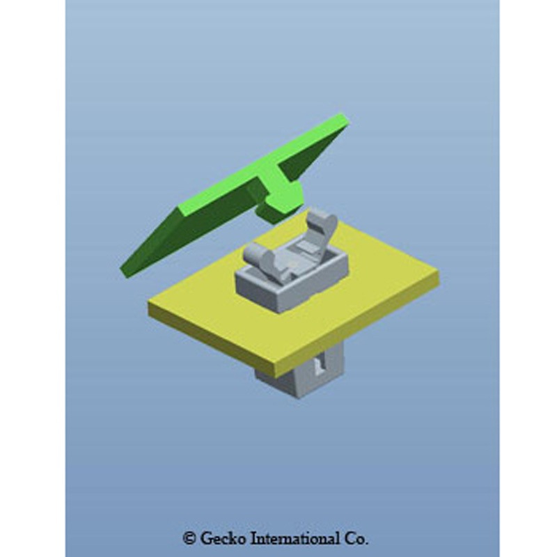 DL-1-B ドアラッチ Gecko Japan 板厚2mm 1袋(1000個) DL-1-B