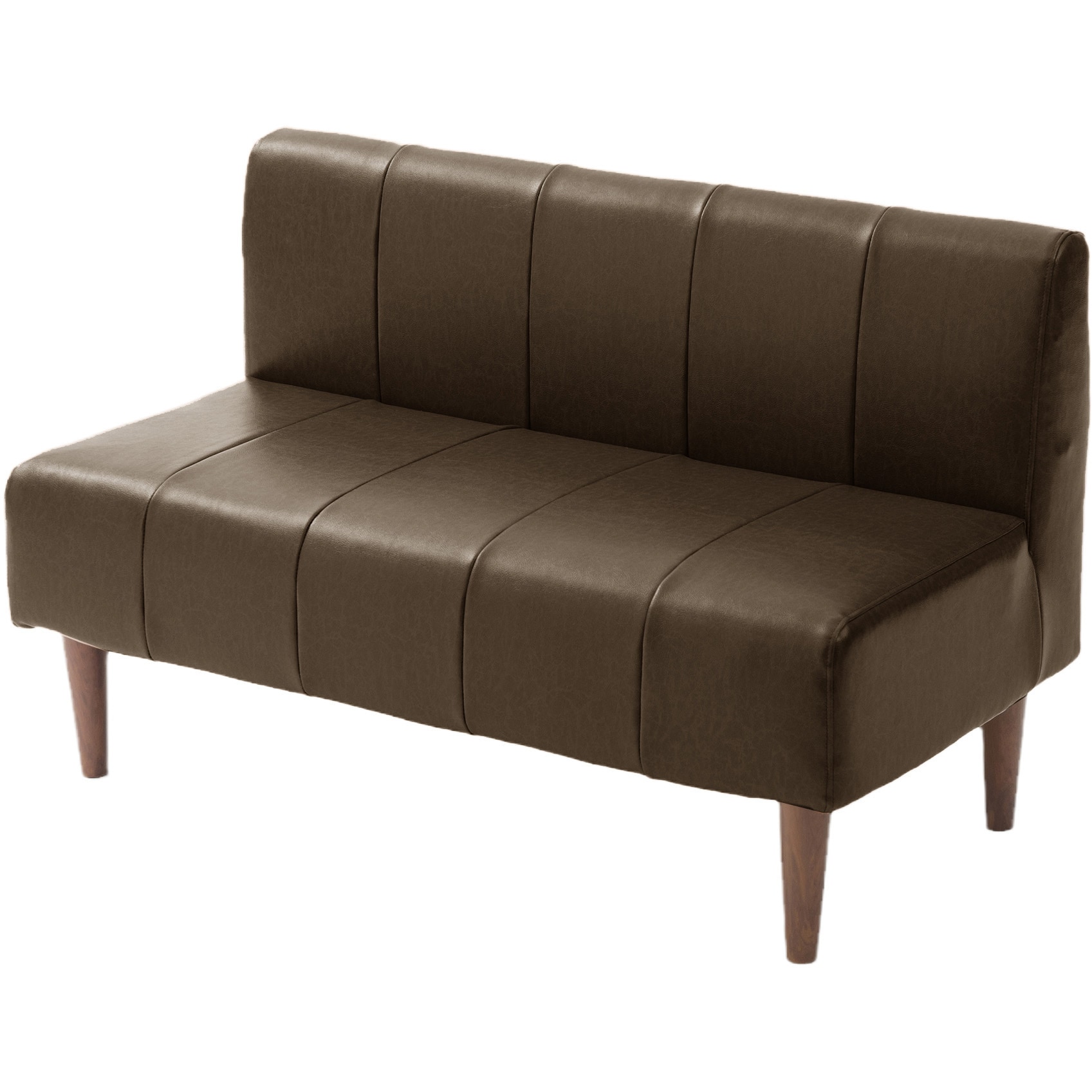 A1056p-W-678DBR ダイニングソファ セルタン ダークブラウン色 二人掛けタイプ 質量15kg 高さ68.5cm幅110cm奥行き57cm  A1056p-W-678DBR