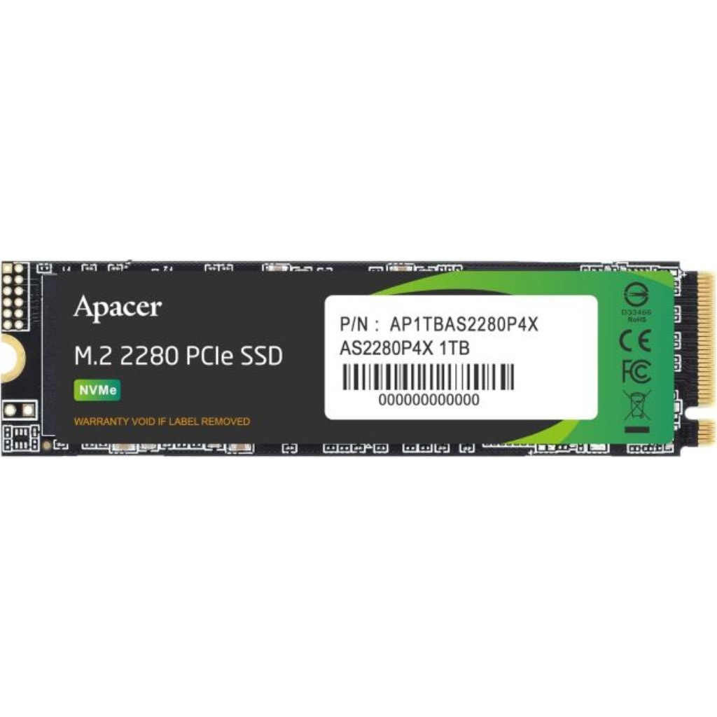 AP1TBAS2280P4X-1 M.2 SSD PCI-ExpressGen3x4 R：2100MB/s W：1700MB/s 3D TLC 3年保証 1個 Apacer 【通販モノタロウ】