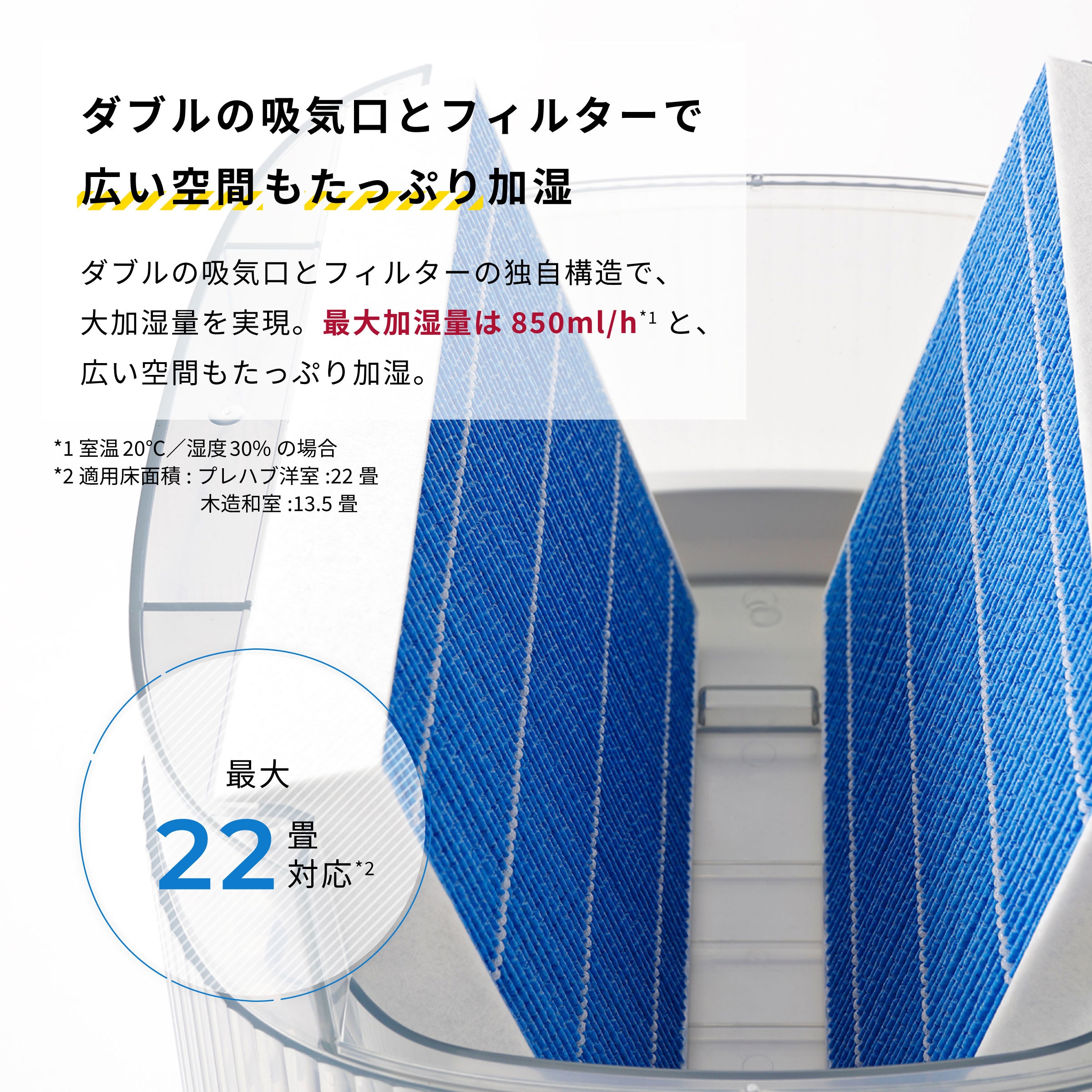 気化式加湿器 siroca 【通販モノタロウ】