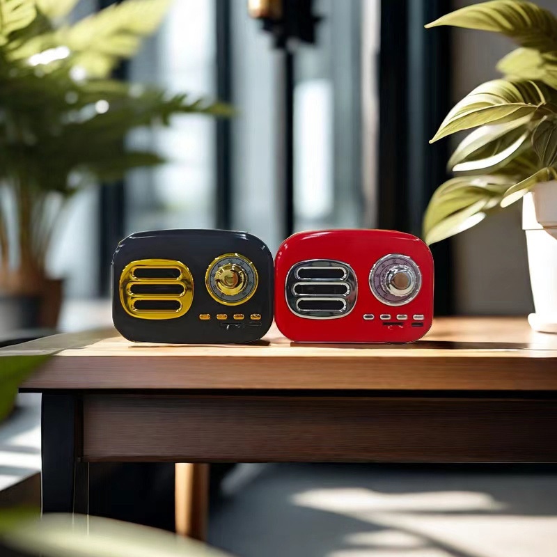 FT-BT04-BK レトロFM・ブルートゥーススピーカー PASSON