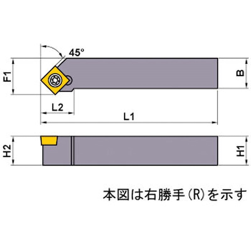 × 旋削/ホルダ イスカルジャパン SSSCR1212F09 (61-5791-30) SCLCL 1212F-09 ホルダ イスカル 95° スクリューオン - 通販モノタロウ