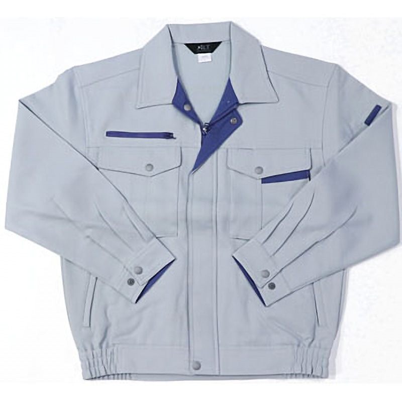 BF-513 BF-513 ボディファイン 長袖ブルゾン(男女兼用)(秋冬用) アルトコーポレーション 名入れ可 ルアナ(東レ国内素材・制電裏綿) グレー色 L着丈66cm 5,003円