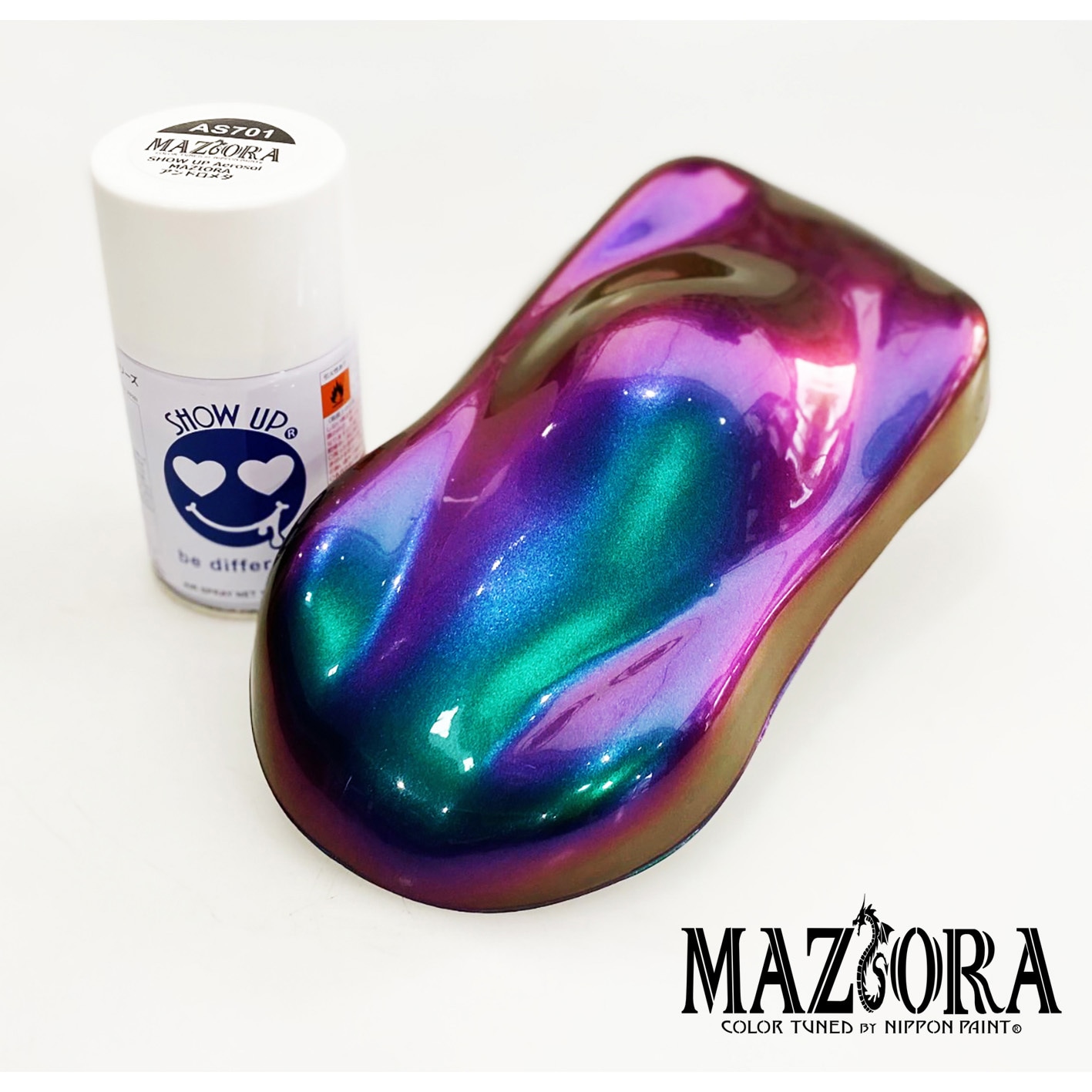 AS701 SHOW UP エアゾール SHOW UP ゴールド/シルバー色 1本 AS701