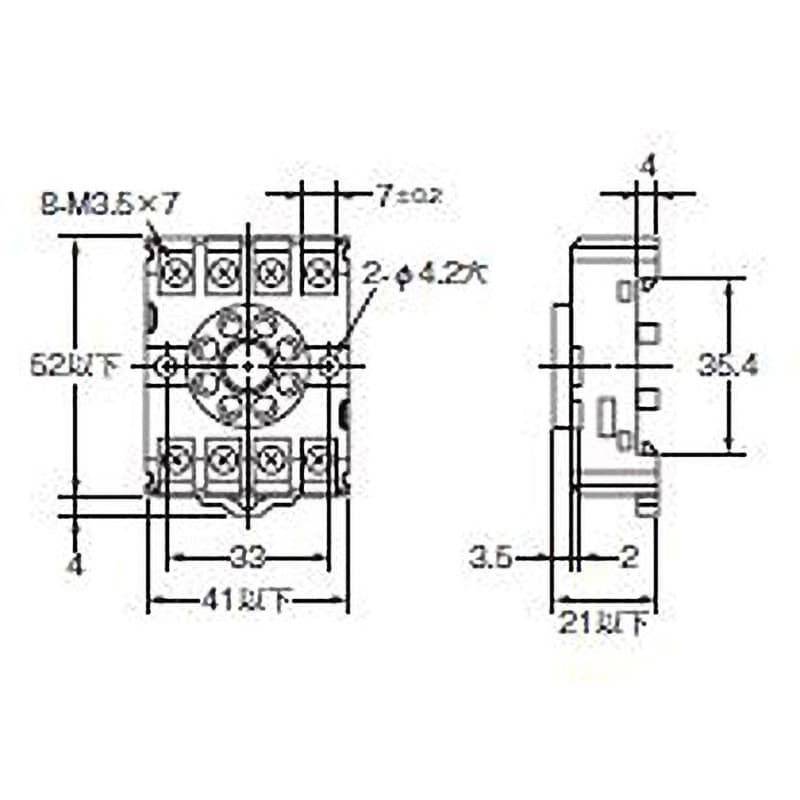 PF083A 共用ソケット 丸形ソケット PF(表面接続) オムロン(omron) 1個 PF083A - 【通販モノタロウ】