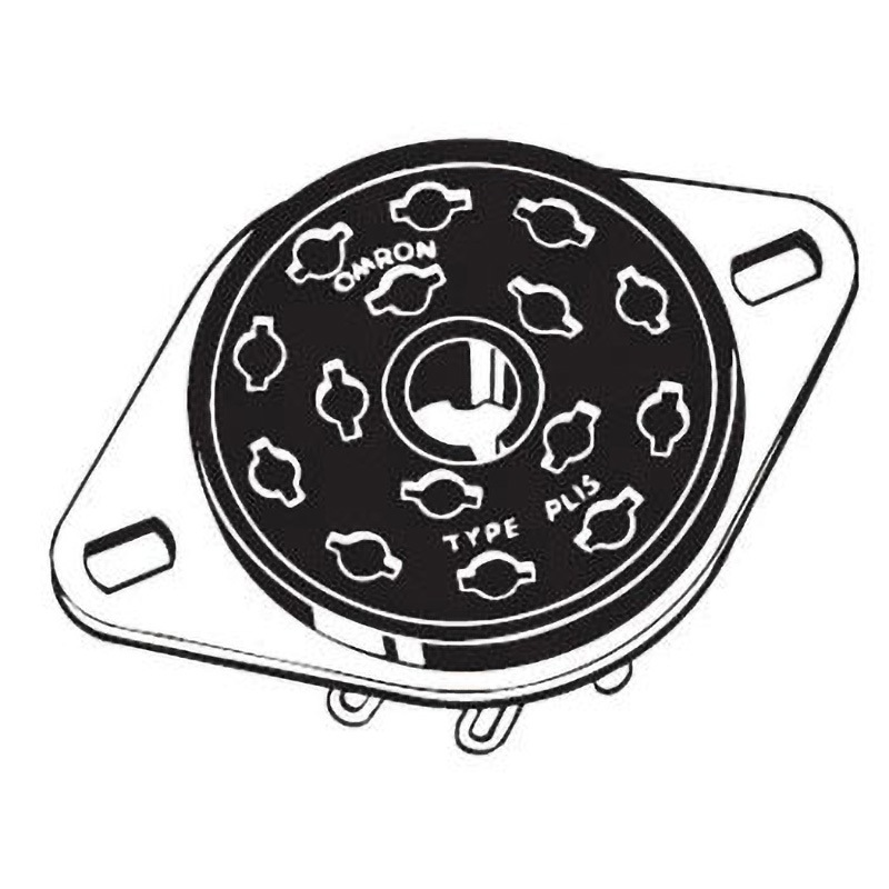 PL15 共用ソケット 丸形ソケット PL(裏面接続) omron(オムロン) はんだづけ端子  1パック(10個) PL15 6,070円