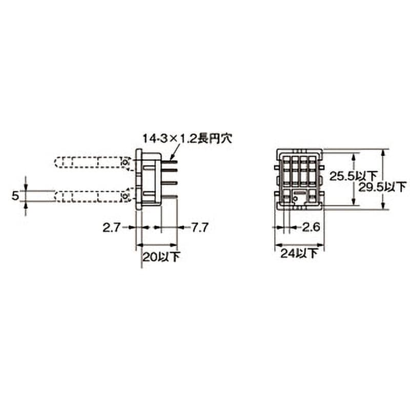 PY14 共用ソケット 角形ソケット PY(裏面接続) 1個 omron PY14 共用ソケット 角形ソケット PY(裏面接続) 1個 omron