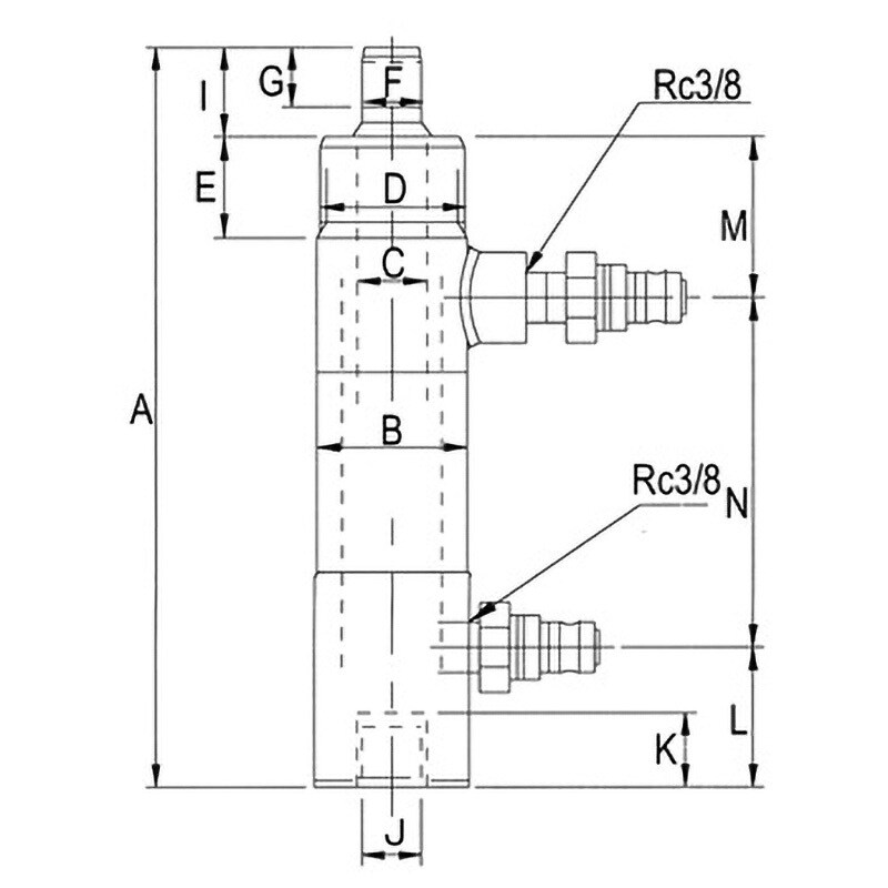 MD05-200T 油圧シリンダー(複動シリンダー) 1台 RIKEN(理研機器 MD05-200T 油圧シリンダー(複動シリンダー) 1台 RIKEN(理研機器