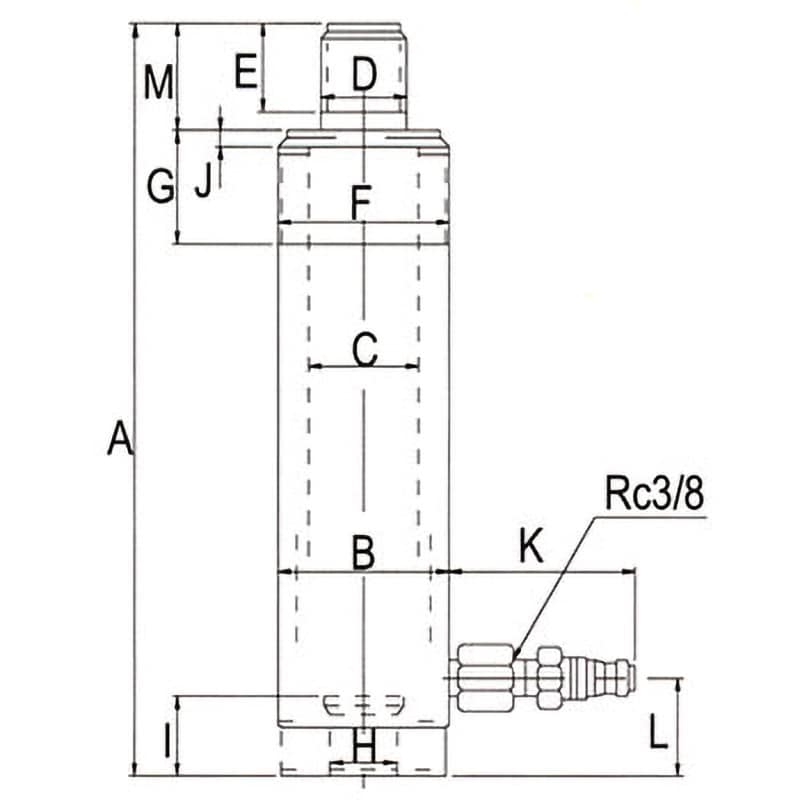 MS2-300T 油圧シリンダー(単動シリンダー) 1台 RIKEN(理研機器 MS2-300T 油圧シリンダー(単動シリンダー) 1台 RIKEN(理研機器