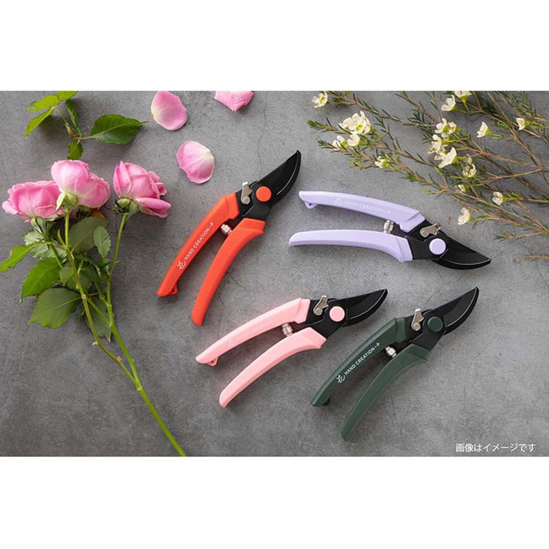 81145 剪定鋏 ハンドクリエーション P180 黒フッ素コーティング 1個 坂