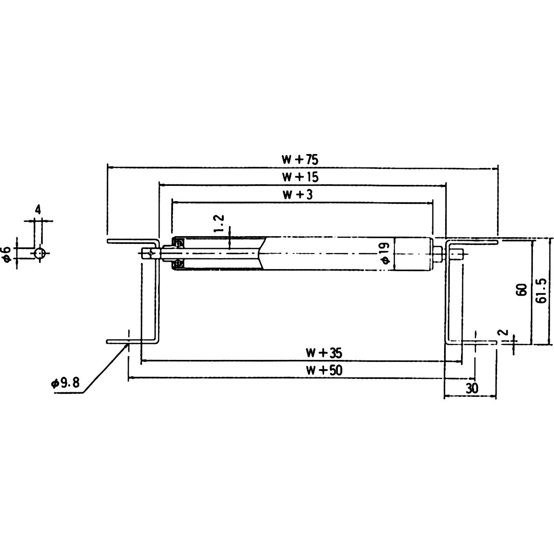 (送料別途)(直送品)マキテック スチール製ローラーコンベヤR1912P型1000LX400WX30P R1912PX1000L400W30P