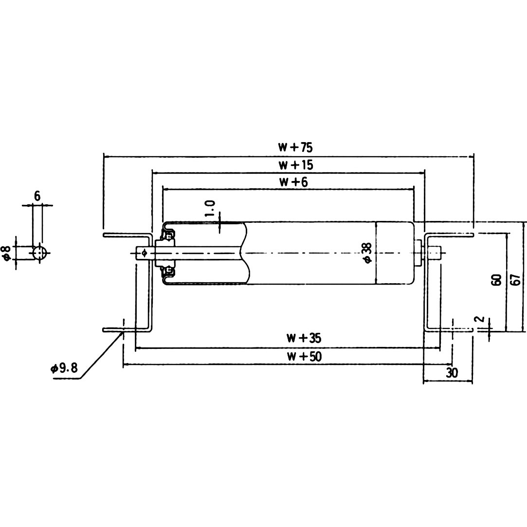 (運賃見積り)(直送品)TS ステンレス製ローラコンベヤφ38.1-W300XP50X3000L SU38-300530 運賃見積り)(直送品)TS スチールローラコンベヤφ48.6-W200XP50X1500L