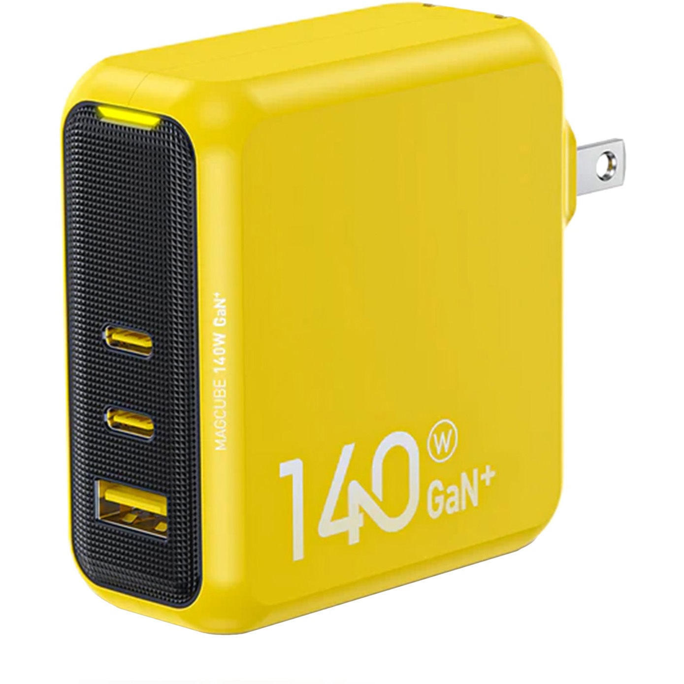 EN-MC140YL1 3ポート急速充電器 140W PD USB AC充電器 AOHI(アオハイ) イエロー色 質量306g   EN-MC140YL1