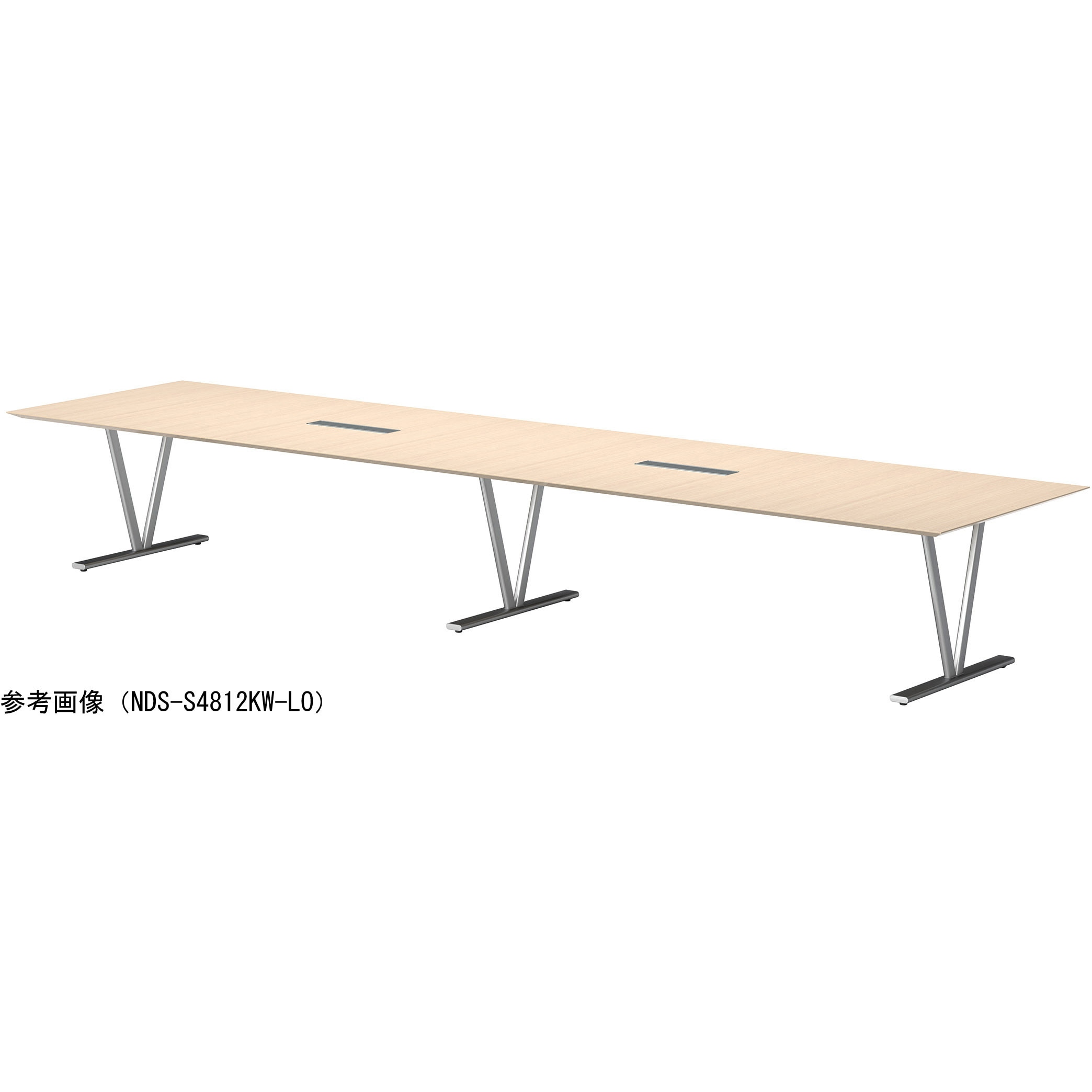 NDS-S3212KW-LO ビッグテーブル ニシキ工業 ライトオーク色 幅3200mm奥行1200mm高さ720mm  NDS-S3212KW-LO
