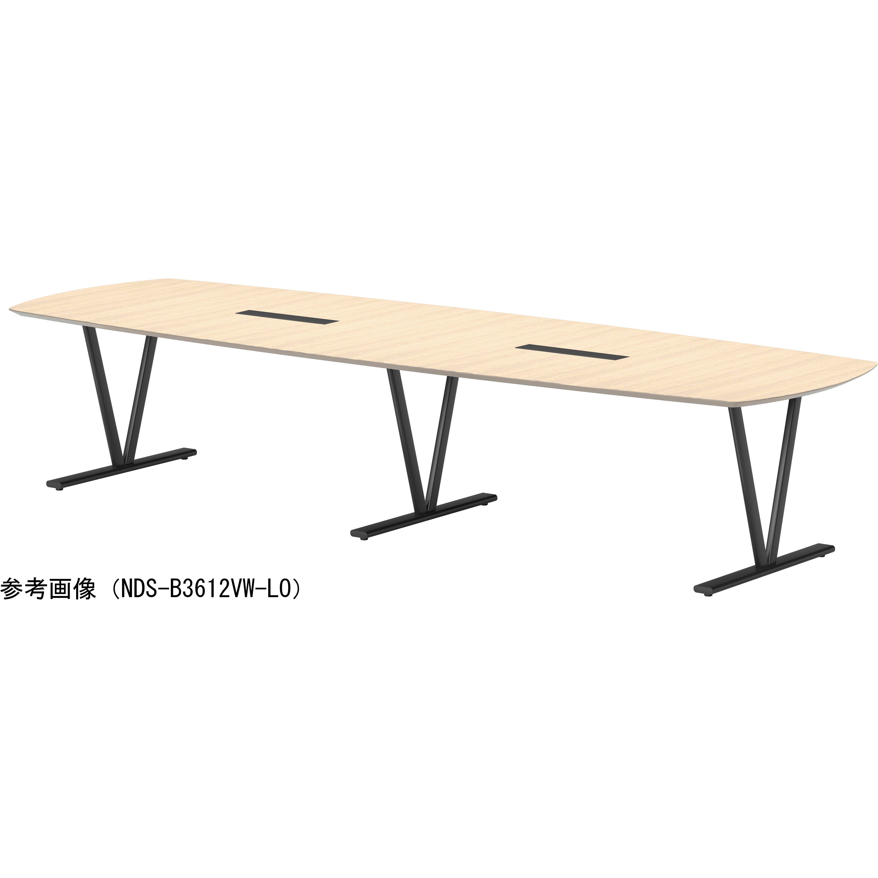 NDS-B3612VW-LO ビッグテーブル ニシキ工業 ライトオーク色 幅3600mm奥行1200mm高さ720mm  NDS-B3612VW-LO 194,900円