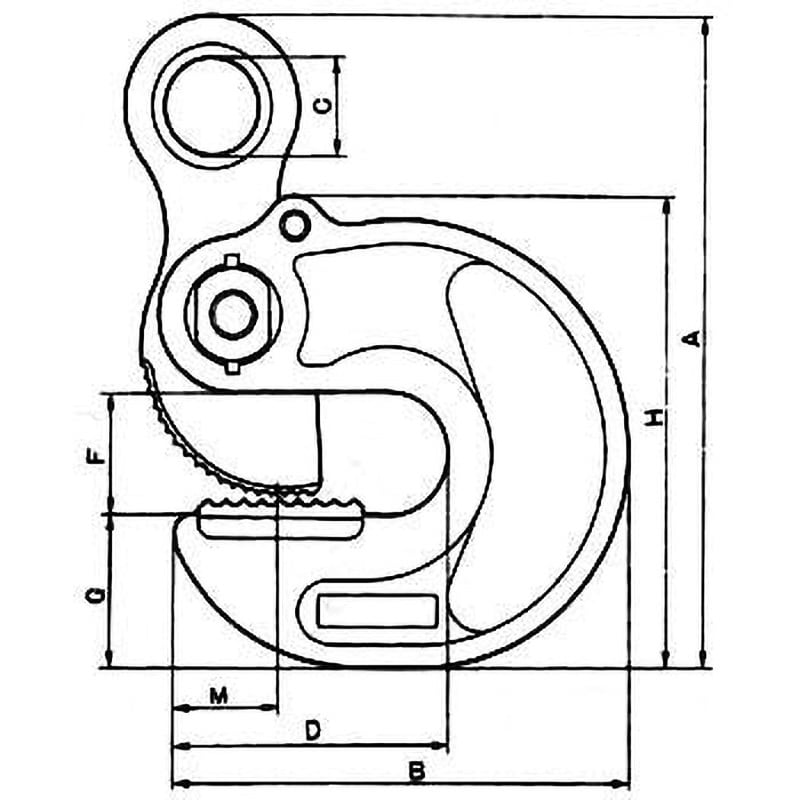 EASY-S 1/2TON EASY-O型 横吊クランプ 三木ネツレン 荷重0.5t クランプ範囲0～16mm - 【通販モノタロウ】