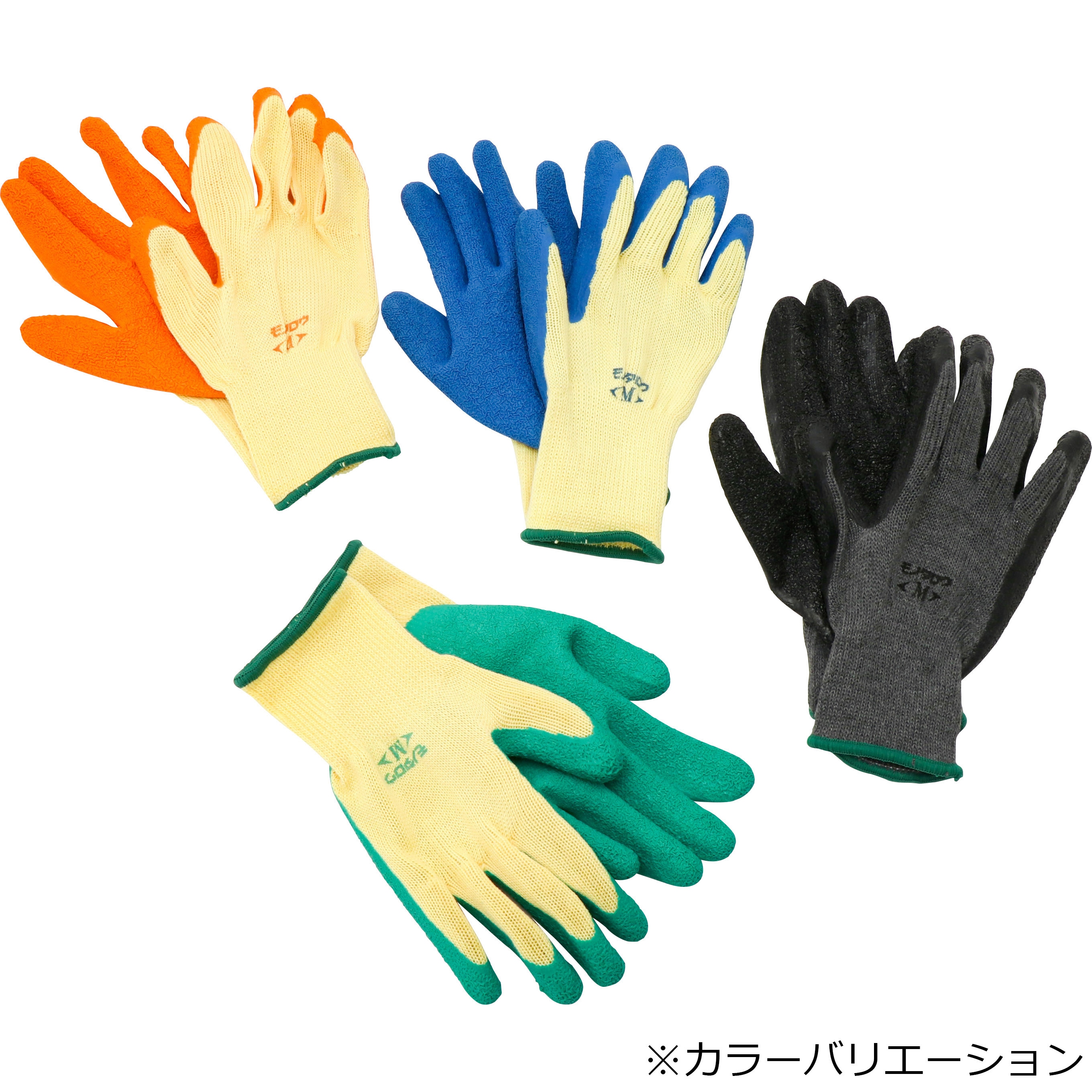 TG-001 背抜き手袋 天然ゴムコート モノタロウ 10ゲージ ポリエステル