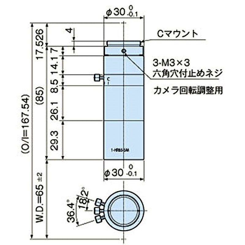 MML1-HR65VI-5M テレセントリックレンズ MML-HR 5Mシリーズ モリテックス Cマウント