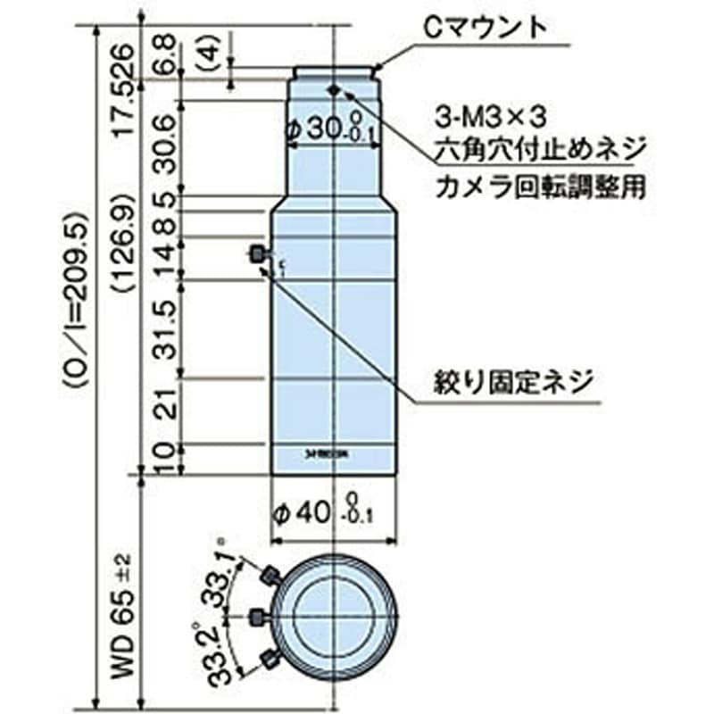 MML3-HR65VI-5M テレセントリックレンズ MML-HR 5Mシリーズ モリテックス Cマウント