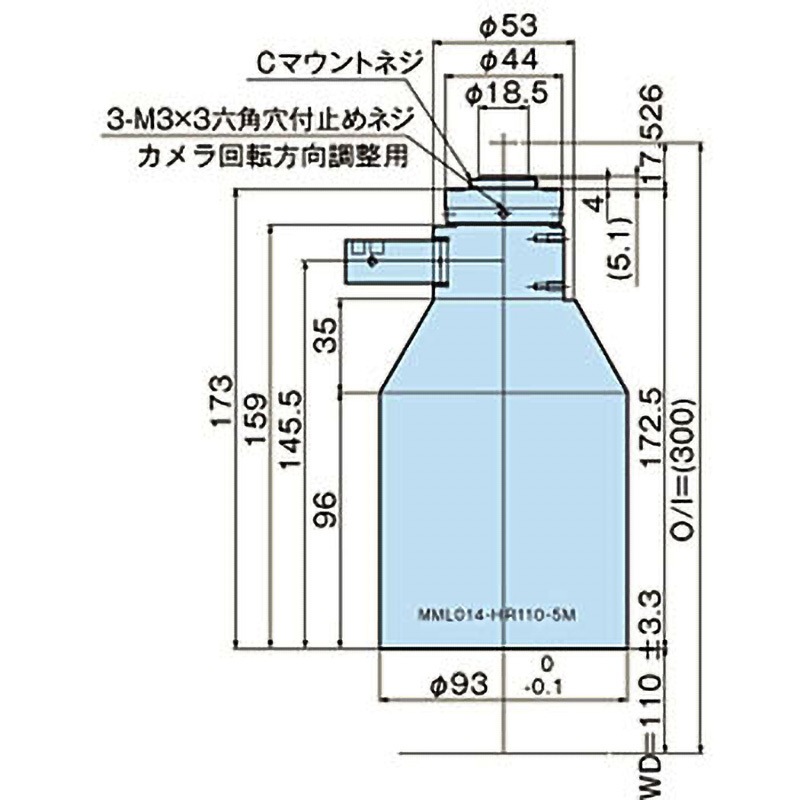 MML014-HR110D-5M テレセントリックレンズ MML-HR 5Mシリーズ モリテックス Cマウント 214,900円