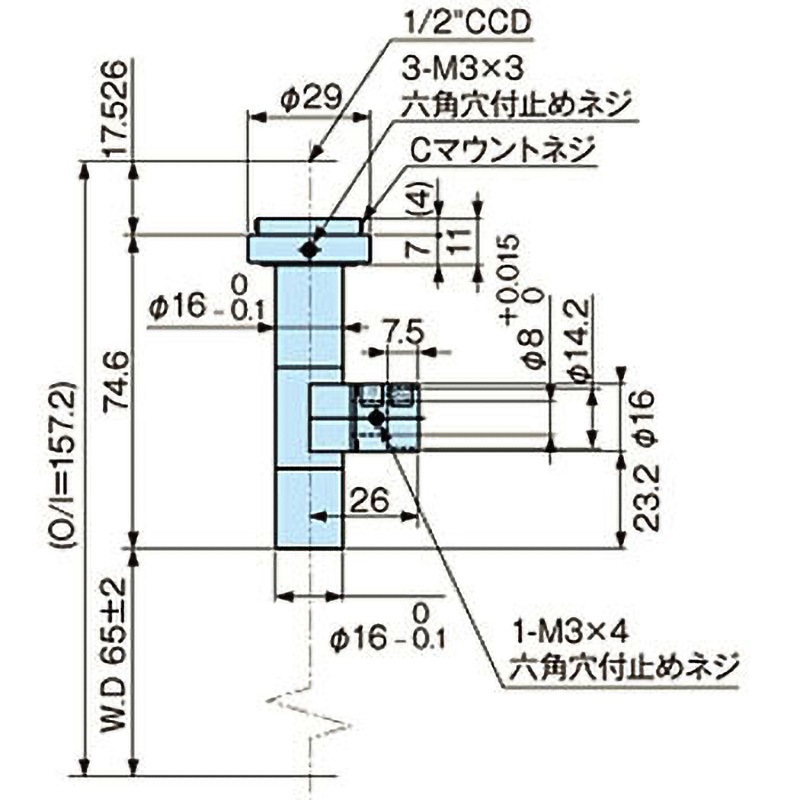 MML1.5-ST65D テレセントリックレンズ MML-STシリーズ モリテックス Cマウント
