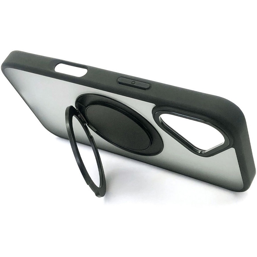 AC-P24-MRS BK iphone16用 Magsafe対応カチカチ回転リングスタンド