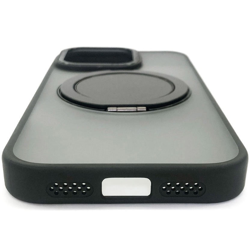AC-P24P-MRS BK iphone16pro用 Magsafe対応カチカチ回転リングスタンド