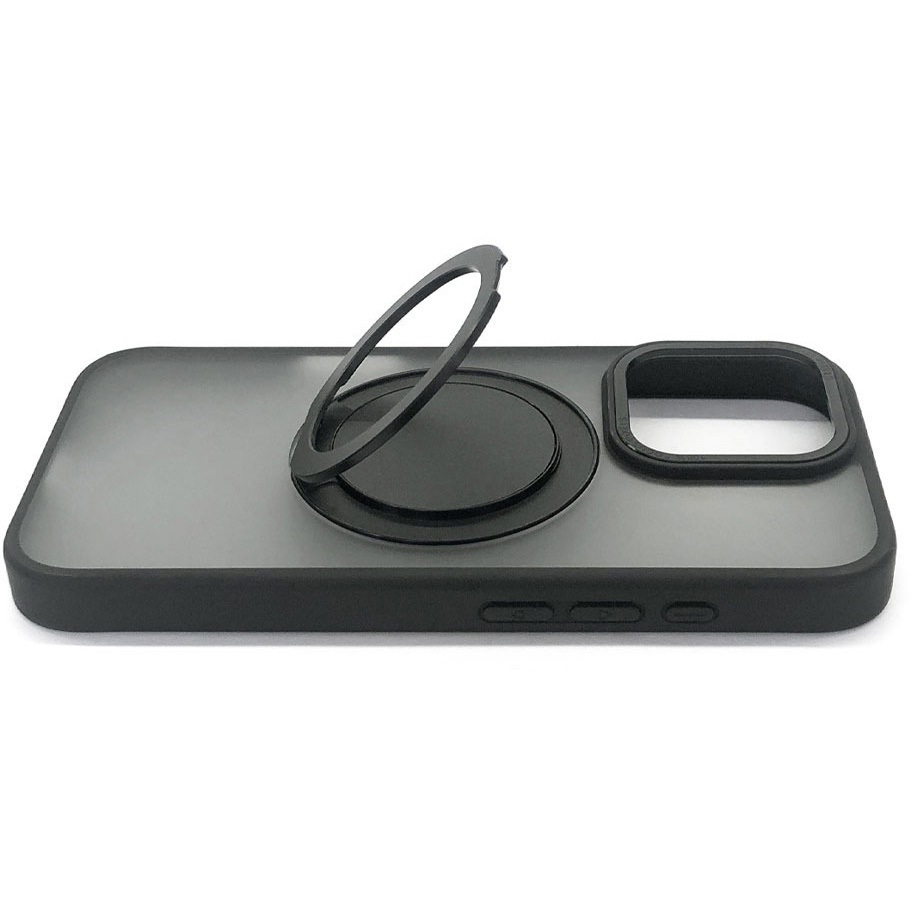 AC-P24P-MRS BK iphone16pro用 Magsafe対応カチカチ回転リングスタンド