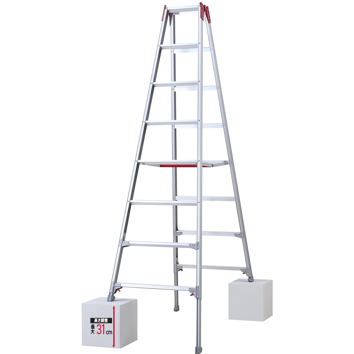 RYZ-24d 伸縮式専用脚立 RYZ-d型 長谷川工業 天板高さ2.21～2.52m