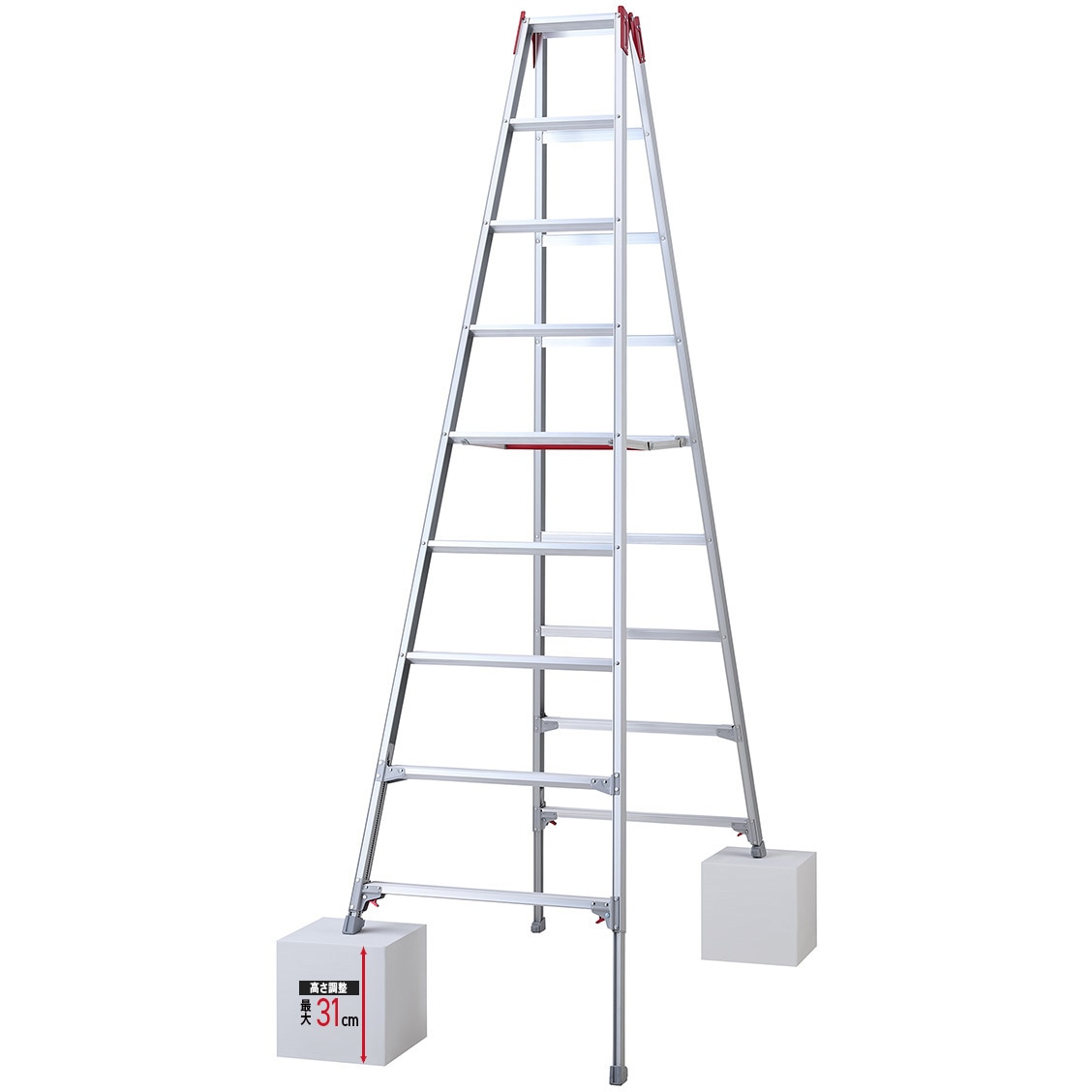 脚立 RYZ-27d 伸縮式専用脚立 RYZ-d型 長谷川工業 天板高さ2.51～2.82m