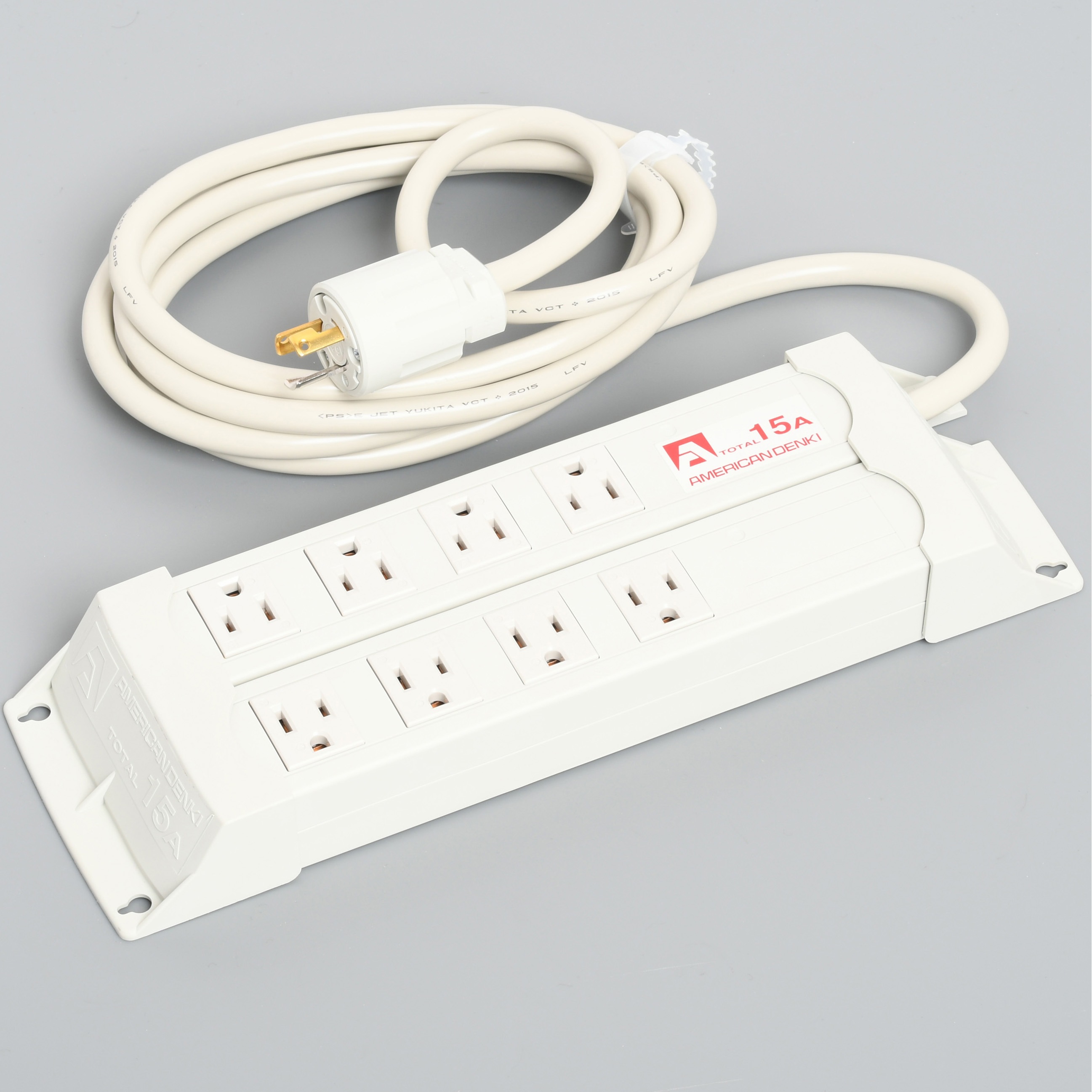KC1035H 平刃OAタップ8個口コード付 アメリカン電機 コード長3m  KC1035H
