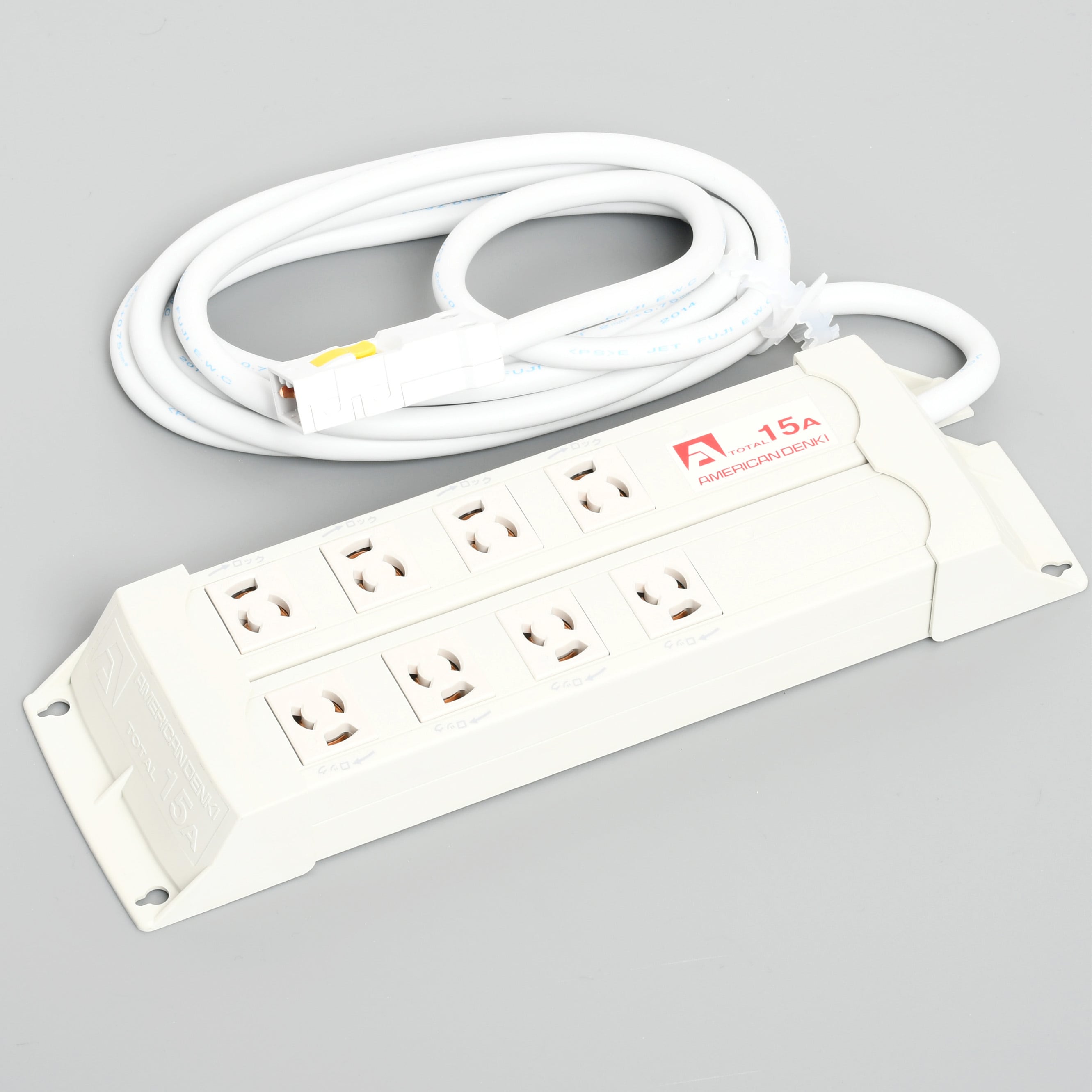 KC1136H 抜止OAタップ8個口コード付 アメリカン電機 コード長3m  KC1136H