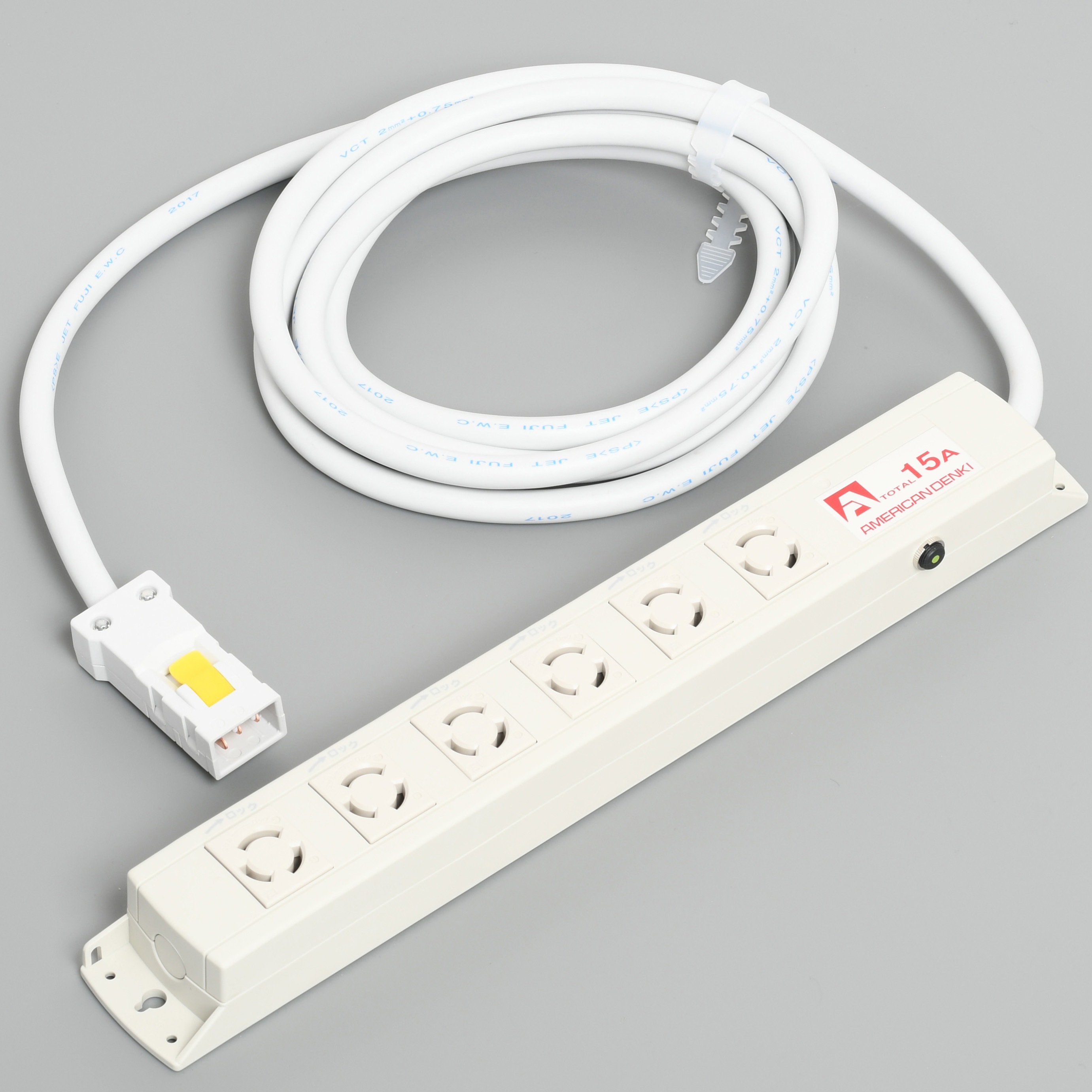 KC1216PT 引掛OAタップ6個口コード付 アメリカン電機 コード長3m  KC1216PT