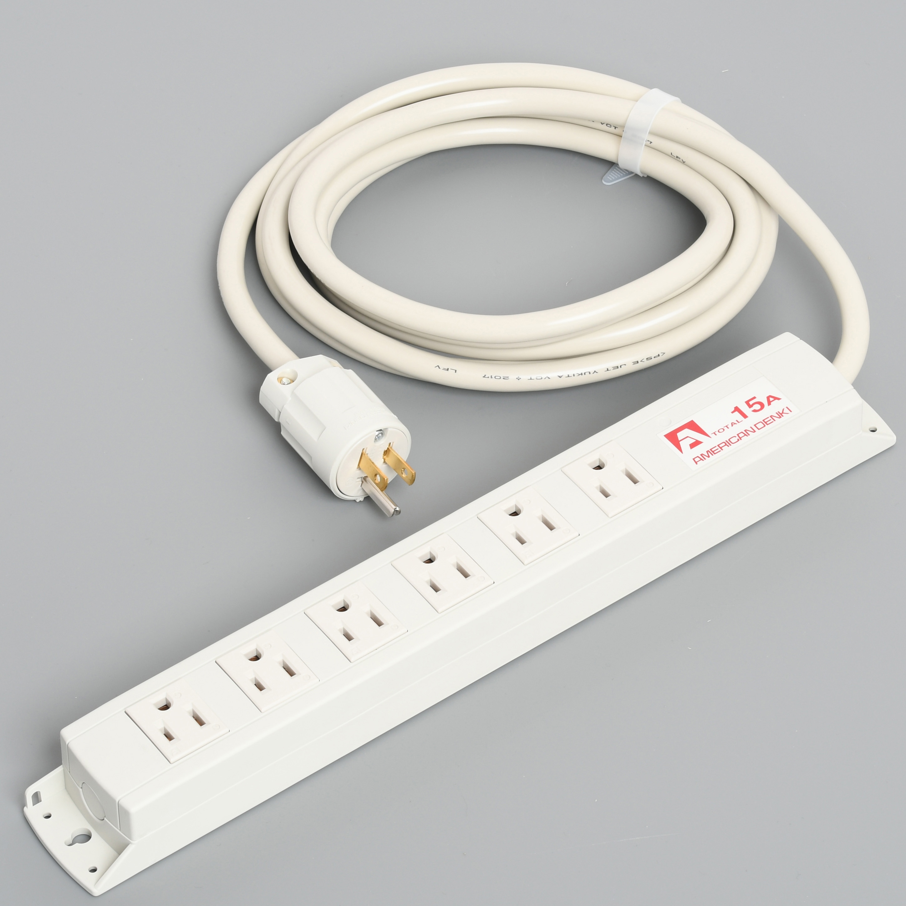 KC1230 5m 平刃OAタップ6個口コード付 アメリカン電機 コード長5m  KC1230 5m