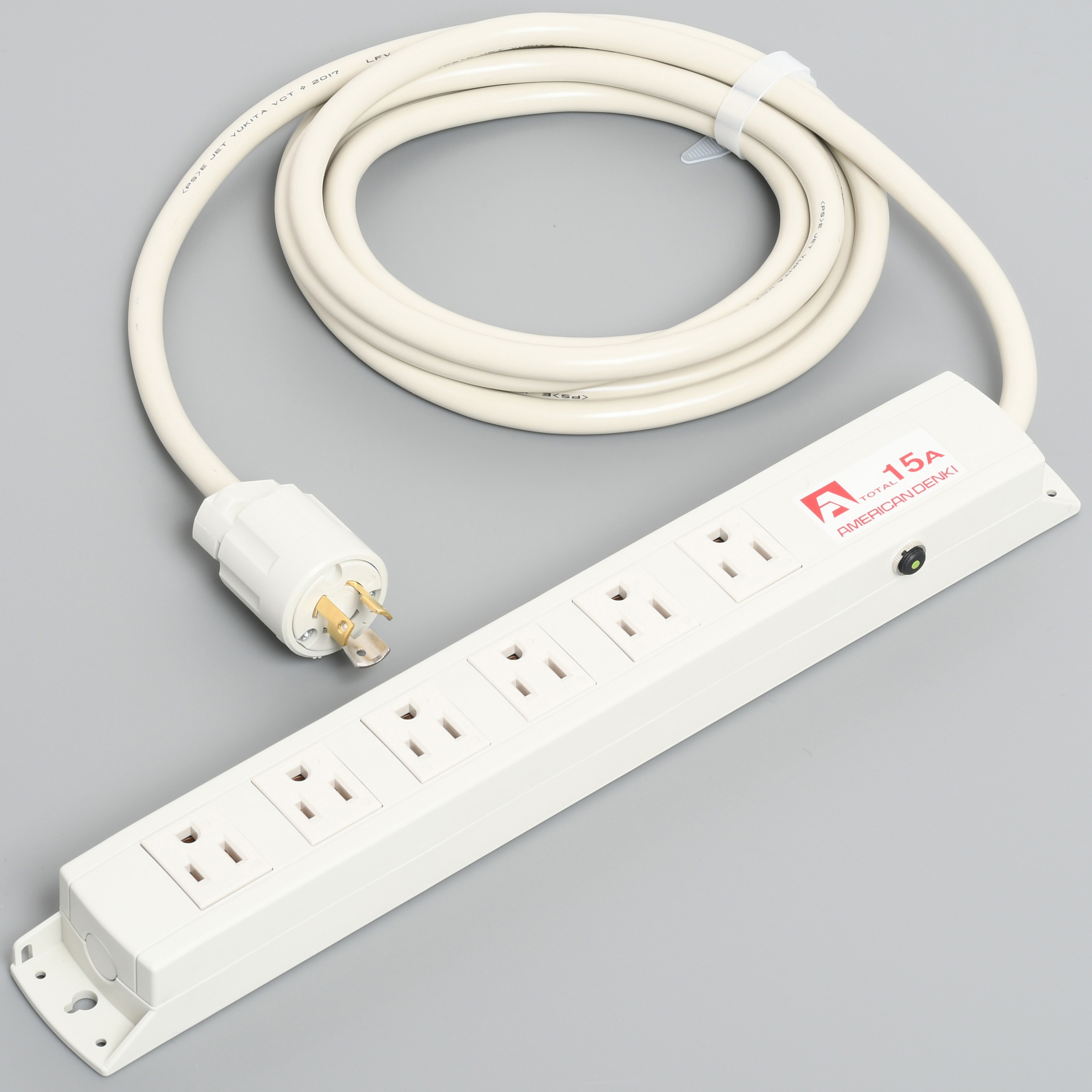 KC1235PT 平刃OAタップ6個口コード付 アメリカン電機 コード長3m  KC1235PT