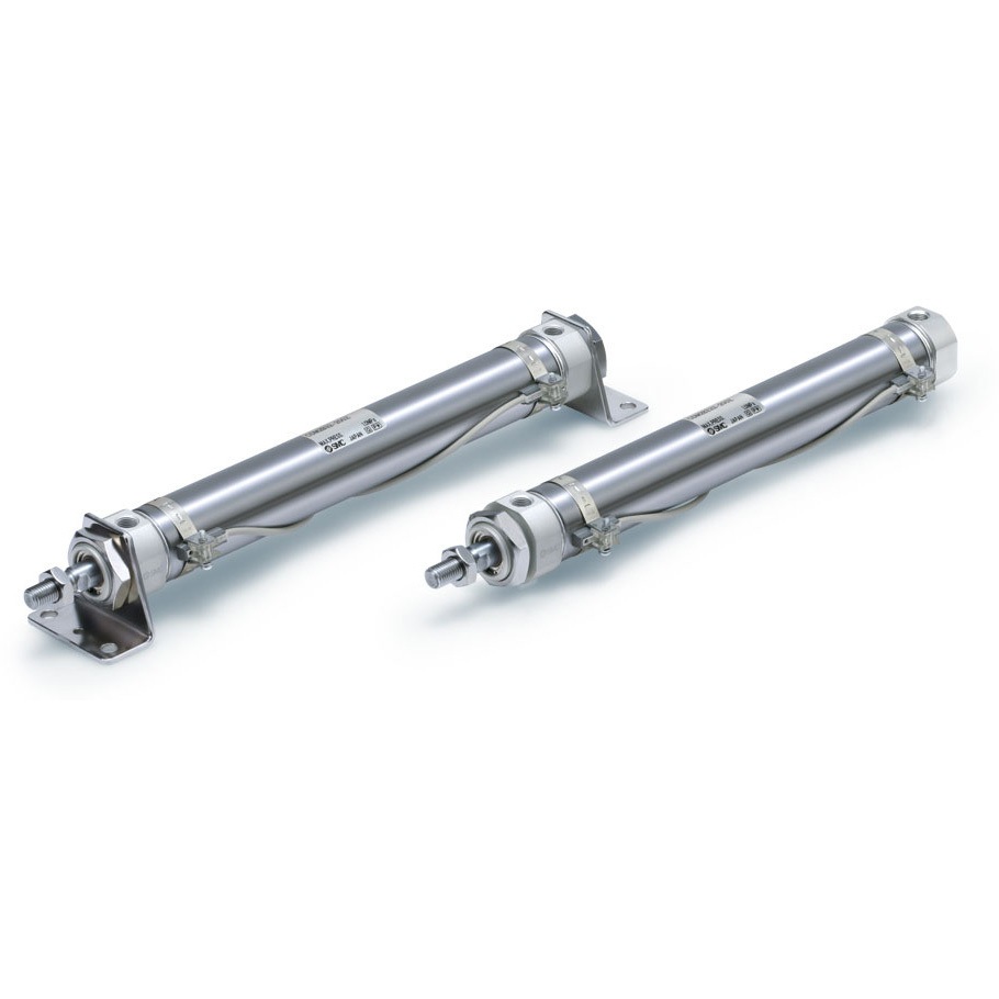 CDM2L20-500Z-C73CS CM2-Z Series エアシリンダ/標準形：複動・片ロッド SMC 軸方向フート形 空気圧タイプ ポートねじの種類Rc CDM2L20-500Z-C73CS