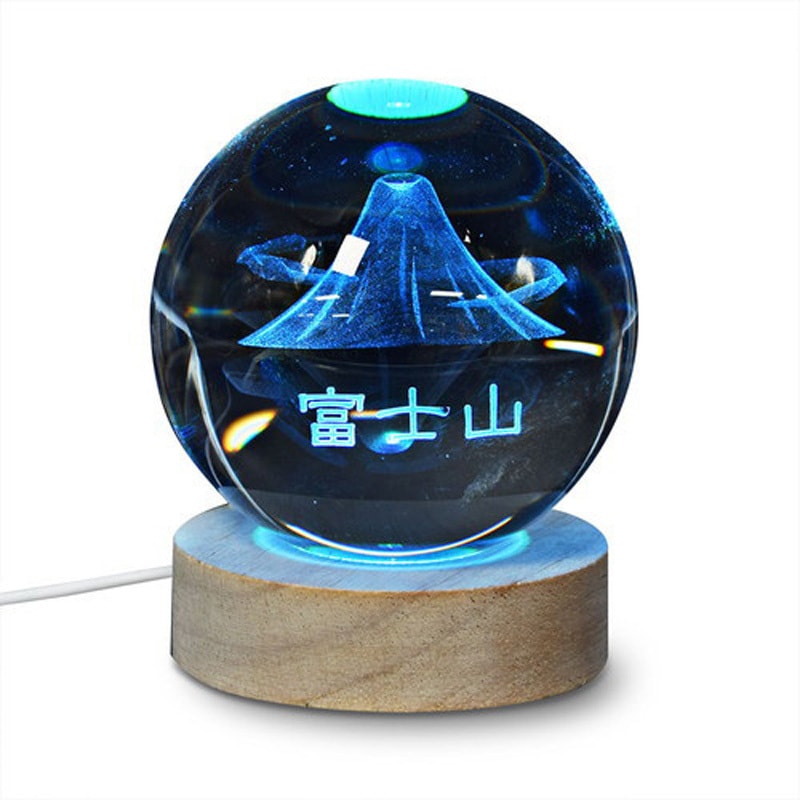 CRYBALL-FUJI-RGBR 3Dクリスタルボールライト JAPAN 3Dアート RGB JTT