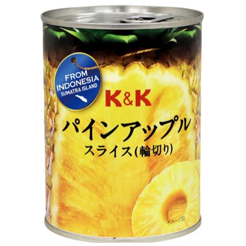 KK インドネシアパイン スライス ラベル 3号缶x24 1セット(565g×24個) KKS 【通販モノタロウ】