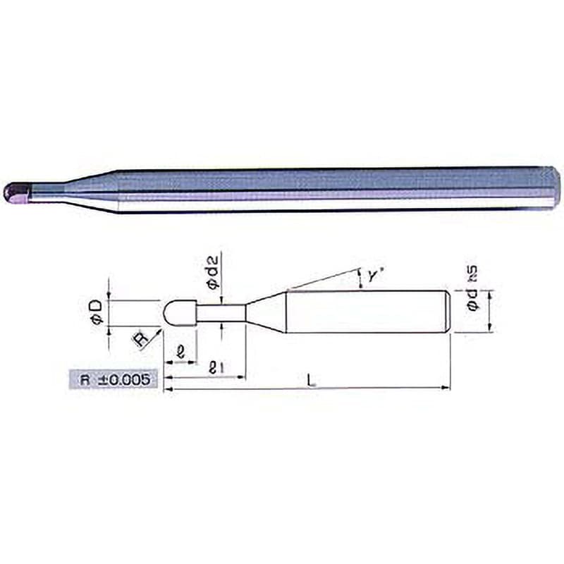 SFB200 0.25 CBNスーパーフィニッシュボールエンドミル 1本 日進工具